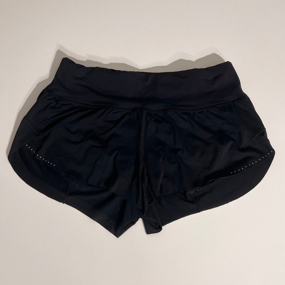 Lululemon Black Speed Running Shorts Athletic Gym Pilates Size 4